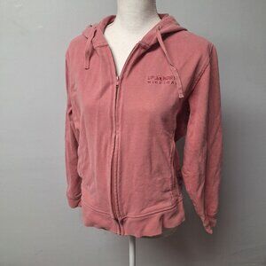 Momentum Up North Michigan Hoodie‎ Pink Full Zip Womens Juniors Large Pockets